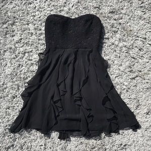 Little black strapless dress